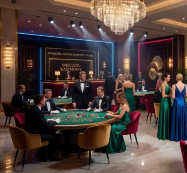 Eleganckie kasyno eventowe CSODA PLAY z profesjonalnymi stołami do gier