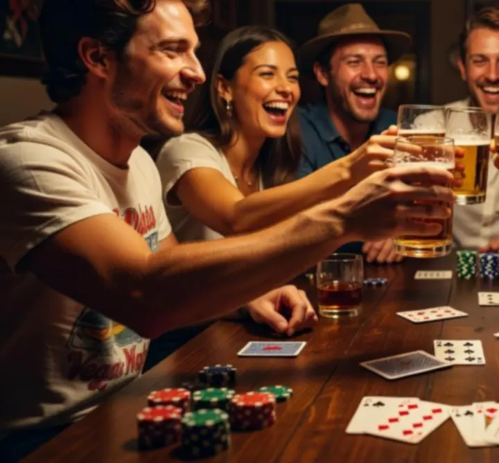 Uczestnicy eventu CSODA PLAY świętujący przy stole do gry