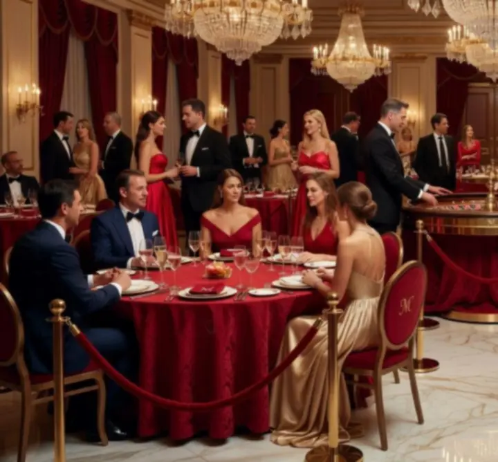 Elegancki event w stylu Monte Carlo z kasynem